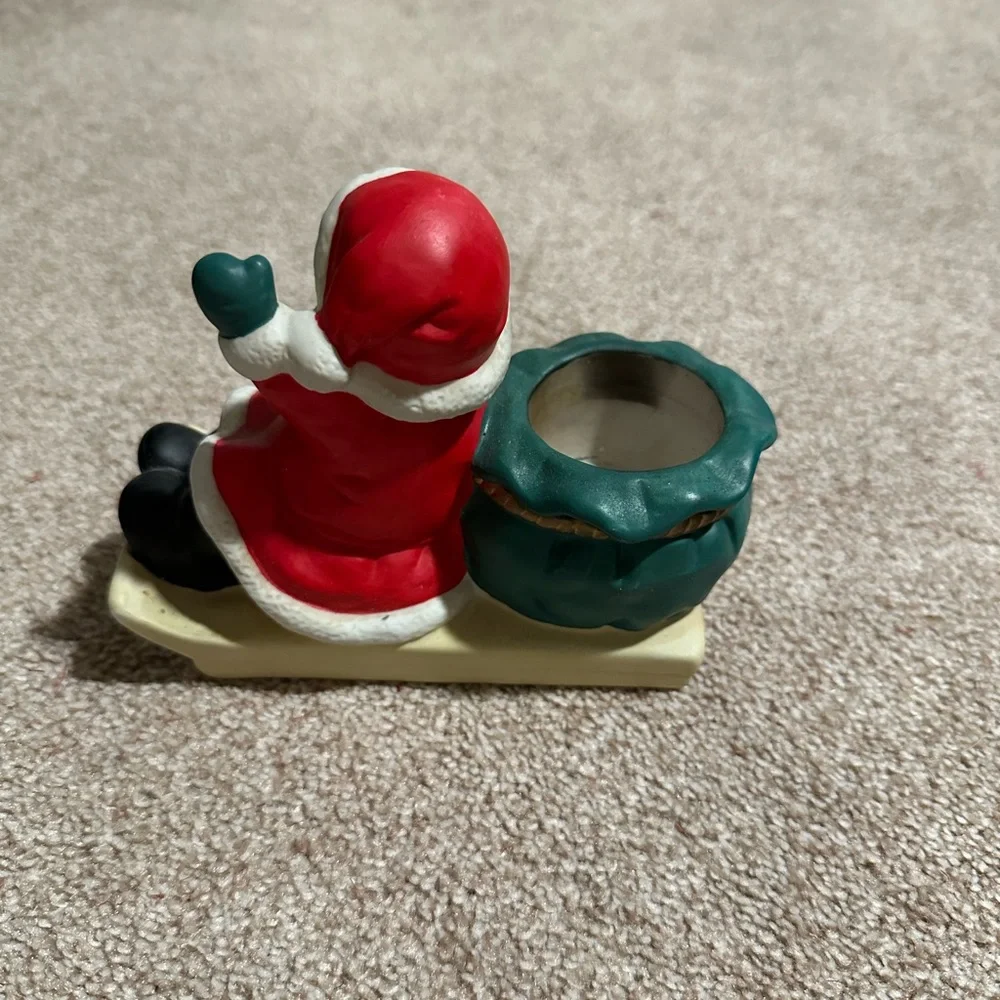 Santa 'N Sleigh Partylite Votive/Tealight Holder